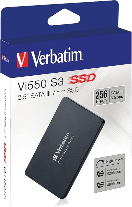 SSD Verbatim 256GB 2.5″ Vi550 S3