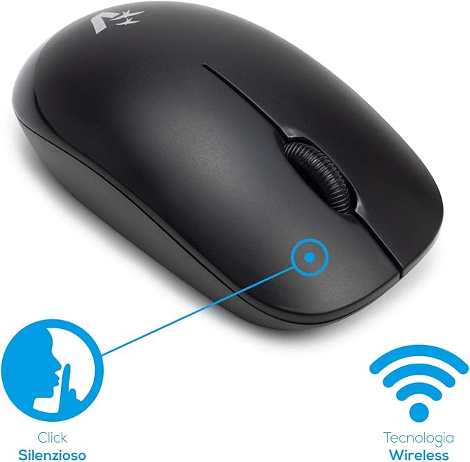 Mouse Wireless Vultech MW-07 Black