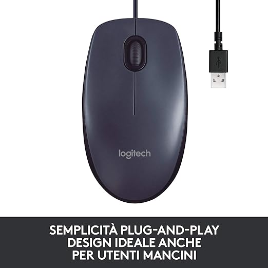 Mouse USB Logitech B100 Black