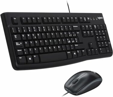 Kit USB Tastiera e Mouse Logitech MK120 Black