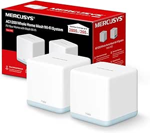 Sistema Mesh Wi-Fi Mercusys Halo 30-2 Pack AC1200