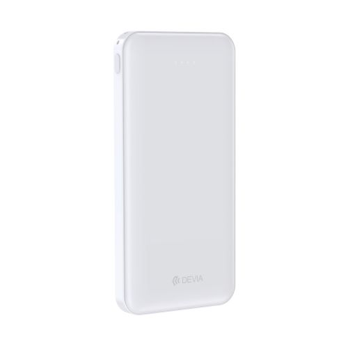 Power Bank Devia Kintone 10.000mAh 2 uscite 2.1A con protezione Bianco