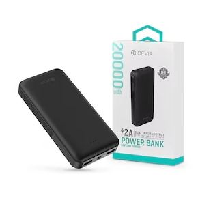 Power Bank Devia Kintone 20.000 mAh 2 Uscite 5 volt 2.1A Nero