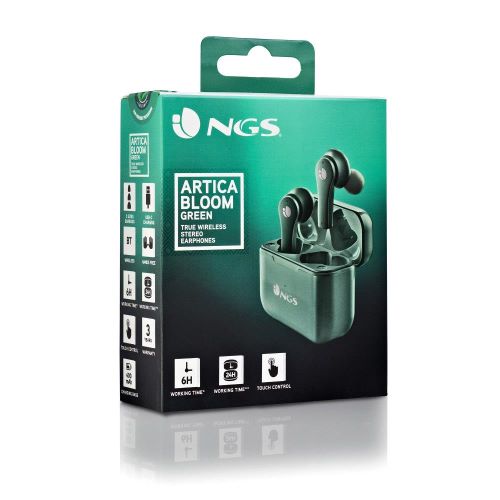 Auricolari Bluetooth NGS Artica Bloom Green