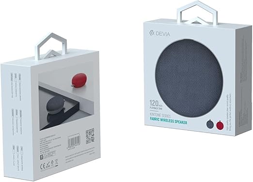 Altoparlante Bluetooth Devia Kintone Fabric Grigio