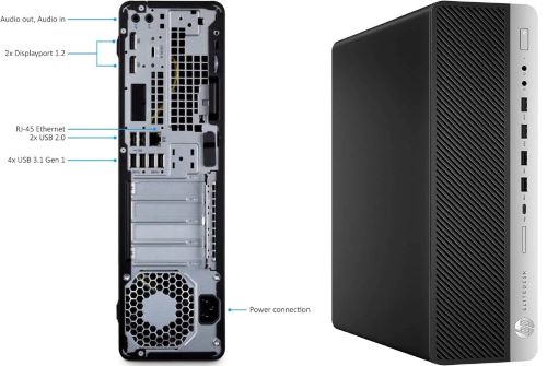 PC SFF Ricondizionato HP 800 G3 i7-6700 4Ghz, 8Gb RAM, 256Gb SSD, DisplayPort, Windows 11Pro – Garanzia 1 Anno