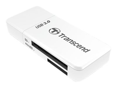 Lettore di Schede SD/MicroSD Transcend RDF5 USB 3.0 Bianco