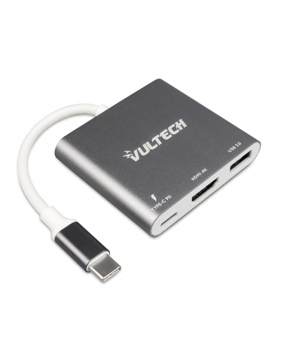 Adattatore Vultech USB-C a USB-C PD/HDMI 4K/USB 3.0