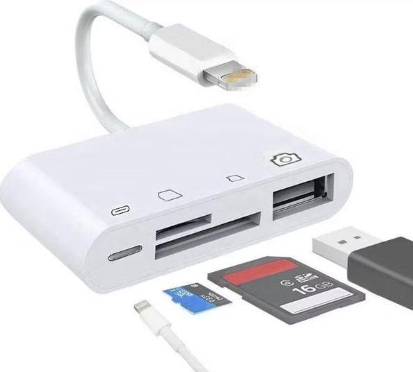 Hub Multifunzione Lightning a USB/USB-C/Lettore SD e MicroSD