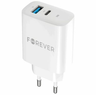 Caricabatteria da Rete Forever PD 30W+QC 3.0