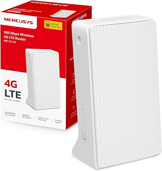 Modem 4G LTE Mercusys MB110-4G 150Mbps N300 LAN/WAN