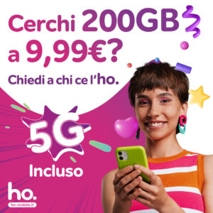 200Gb con 5G incluso a 9,99€ con ho.