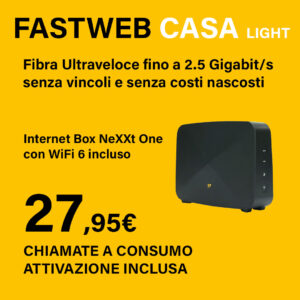 Fastweb Casa Light a €27.95